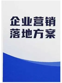 《企业营销落地方案》PDF版电子书籍