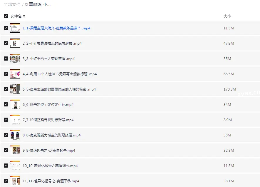 红薯教练小红书内容运营课程