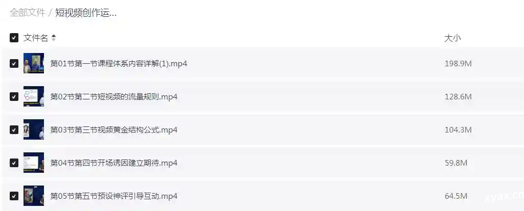 短视频创作运营全攻略系列课程