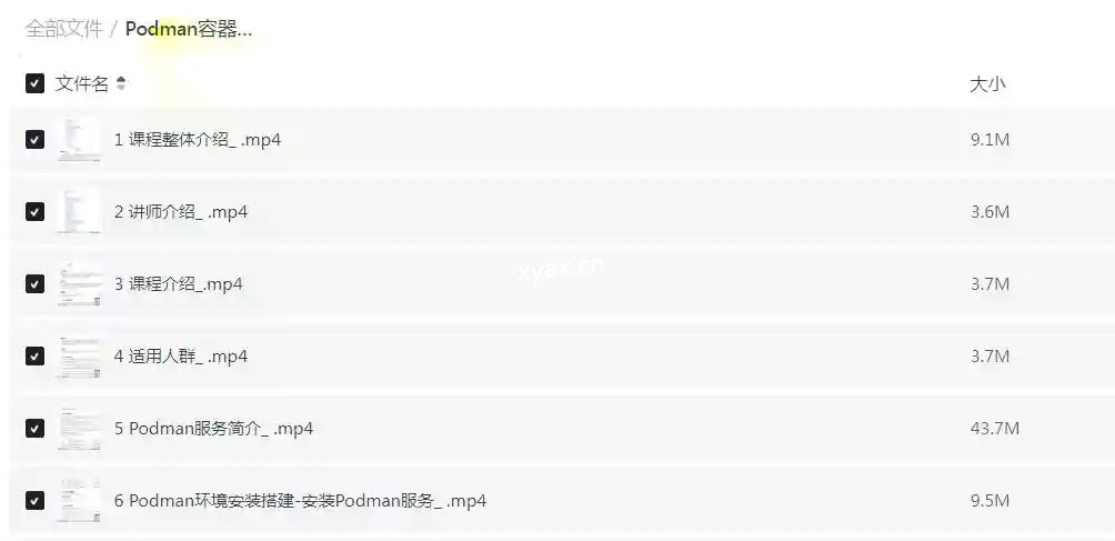 Podman容器化技术从入门到实战课程