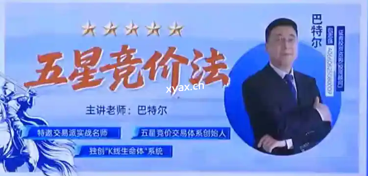 钱坤大学堂巴特尔五星竞价法强基课集合竞价课程