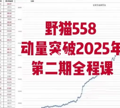 野猫558动量突破2025年第二期全程课程