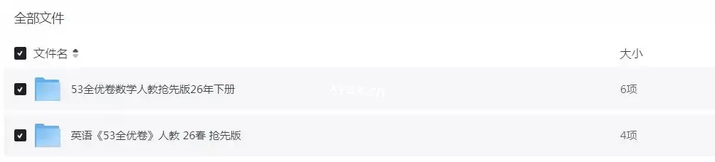 53全优卷数学/英语人教抢先版26年下册PDF