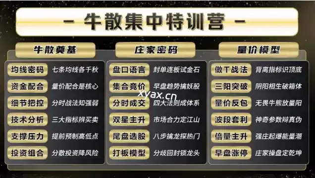 2025年袁博牛散特训营课程